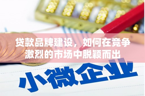 阿图什贷款品牌建设，如何在竞争激烈的市场中脱颖而出