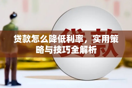 依兰贷款怎么降低利率，实用策略与技巧全解析