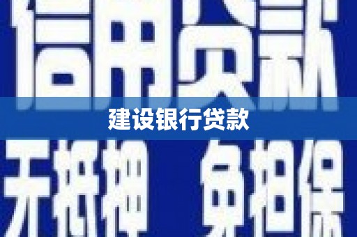 临高建设银行贷款