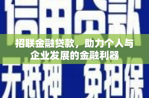 疏附招联金融贷款，助力个人与企业发展的金融利器