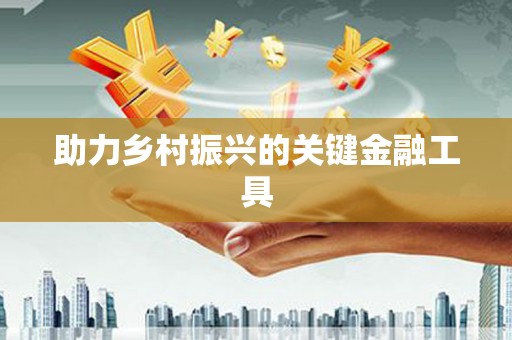 广水助力乡村振兴的关键金融工具
