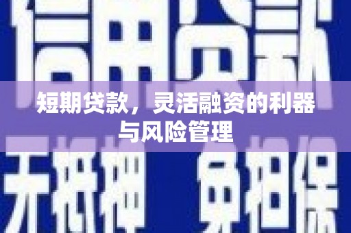 富阳短期贷款，灵活融资的利器与风险管理